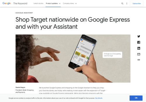 
                            9. Shop Target nationwide on Google Express and with your Assistant