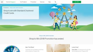 
                            8. Shop to Win 2018 Promotion - Standard Chartered Singapore