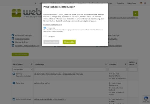 
                            5. Shop - webop | E-Learning-Plattform Allgemein-, Viszeral- und ...