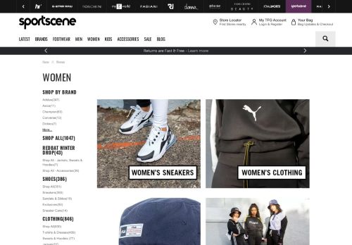 
                            5. Shop women's sneakers & streetwear online at sportscene