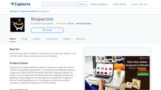 
                            6. Shopaccino Reviews and Pricing - 2019 - Capterra