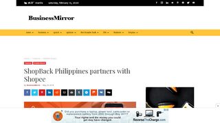 
                            8. ShopBack Philippines partners with Shopee | BusinessMirror