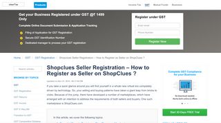 
                            12. Shopclues Seller Registration- How to Register as Seller on ...
