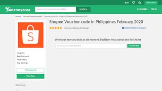 
                            11. Shopee Philippines Promo code 2019 - ShopCoupons