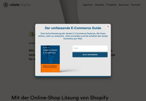 
                            10. Shopify Online Shop – relate Ecommerce Agentur Zürich - Shopify