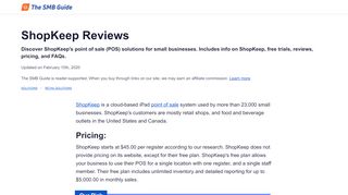 
                            13. ShopKeep Reviews, Pricing, Key Info, and FAQs - The SMB Guide