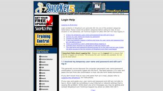 
                            3. ShopKey5 Online Documentation - Login Help - ShopKey Support
