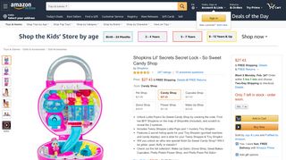 
                            7. Shopkins Lil' Secrets Secret Lock - So Sweet Candy Shop - Amazon.com
