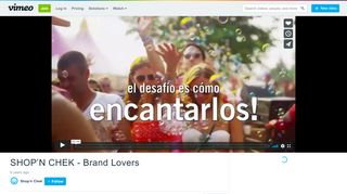 
                            13. SHOP'N CHEK - Brand Lovers on Vimeo