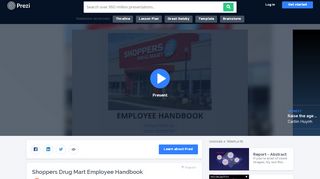 
                            8. Shoppers Drug Mart Employee Handbook by Caitlin Huynh on Prezi