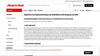 
                            2. Shopping Card - AVB | MediaMarkt Online-Shop