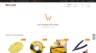 
                            6. Shopping Cart - www.banggood.com