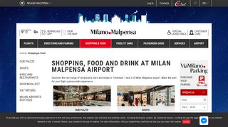 
                            11. Shopping, food and drink at Milan Malpensa airport