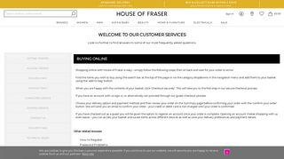 
                            3. Shopping Online - House of Fraser