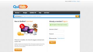 
                            2. Shopping Redefined - QuiBids.com