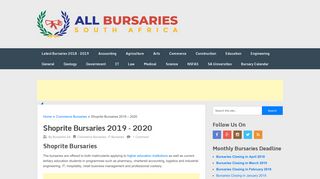 
                            10. Shoprite Bursaries 2019 – 2020 – All Bursaries South Africa