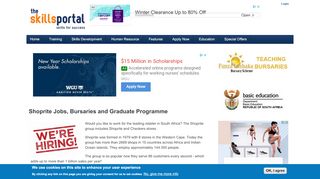 
                            10. Shoprite Jobs, Bursaries and Graduate Programme | Skills Portal