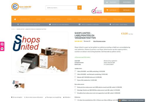 
                            9. Shops United - Labelprinters en verzendetiketten - Euro-Label BV