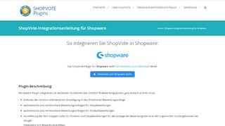 
                            12. ShopVote-Integrationsanleitung für Shopware – ShopVote-Plugins