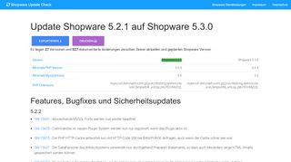 
                            13. Shopware 5.2.1 auf Shopware 5.3.0 updaten - Versions Vergleich