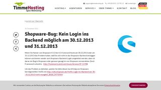 
                            11. Shopware-Bug: Kein Login ins Backend möglich am 30.12.2013 und ...