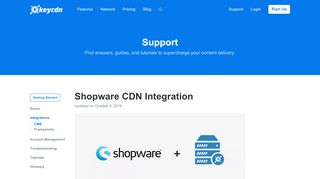 
                            12. Shopware CDN Integration - KeyCDN Support