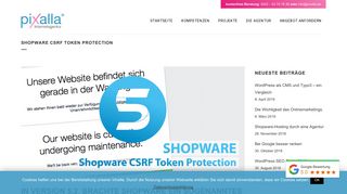 
                            11. Shopware CSRF Token Protection - Internetagentur pixalla