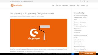 
                            13. Shopware Design anpassen - Shopware 5 Tutorial - Great2Gether