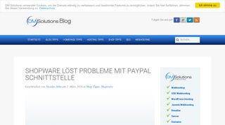 
                            11. Shopware löst Probleme mit PayPal Schnittstelle | DM Solutions Blog
