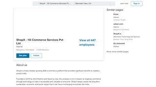 
                            6. ShopX - 10i Commerce Services Pvt Ltd | LinkedIn