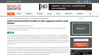 
                            10. SHOPX launches'SHOPX Suvidha' to offer organised credit to small ...