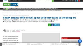 
                            13. ShopX targets offline retail space with easy loans to shopkeepers ...