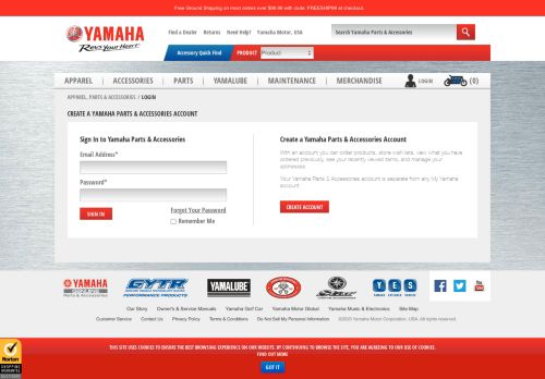 
                            9. ShopYamaha.com Login