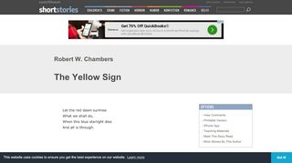 
                            6. Short Stories: The Yellow Sign by Robert W. Chambers - East of the Web