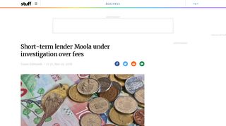 
                            8. Short-term lender Moola under investigation over fees | Stuff.co.nz