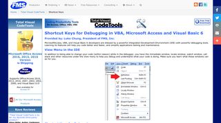 
                            8. Shortcut Keys for Debugging in VBA, Microsoft Access, and Visual ...