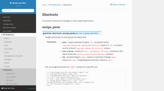 
                            6. Shortcuts — django-guardian 1.4.9 documentation