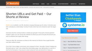 
                            5. Shorten URLs and Get Paid – Our Shorte.st Review - MonetizePros