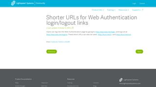 
                            2. Shorter URLs for Web Authentication login/logout links - Lightspeed ...