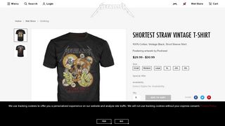 
                            8. Shortest Straw Vintage T-Shirt - Metallica