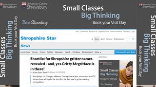 
                            11. Shortlist for Shropshire gritter names revealed - and, yes Gritty ...