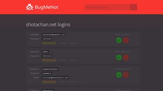 
                            1. shotachan.net passwords - BugMeNot