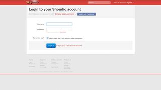 
                            8. Shoudio » Login to your Shoudio account