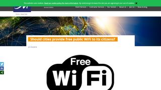 
                            10. Should cities provide free public WiFi to its citizens? | IT and ICT ...