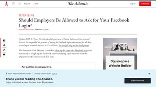 
                            13. Should Employers Be Allowed to Ask for Your Facebook Login? - The ...