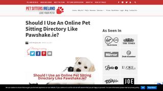 
                            7. Should I Use an Online Pet Sitting Directory Like Pawshake.ie?