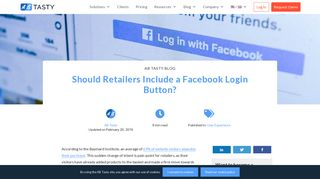 
                            7. Should Retailers Include a Facebook Login Button? - AB ...