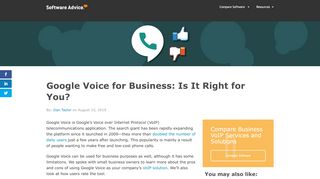 
                            11. Should You Adopt Google Voice for Business? - Software Advice