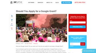 
                            8. Should You Apply for a Google Grant? | Disruptive Advertising