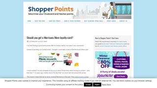 
                            9. Should you get a Morrisons More loyalty card? - Shopper Points